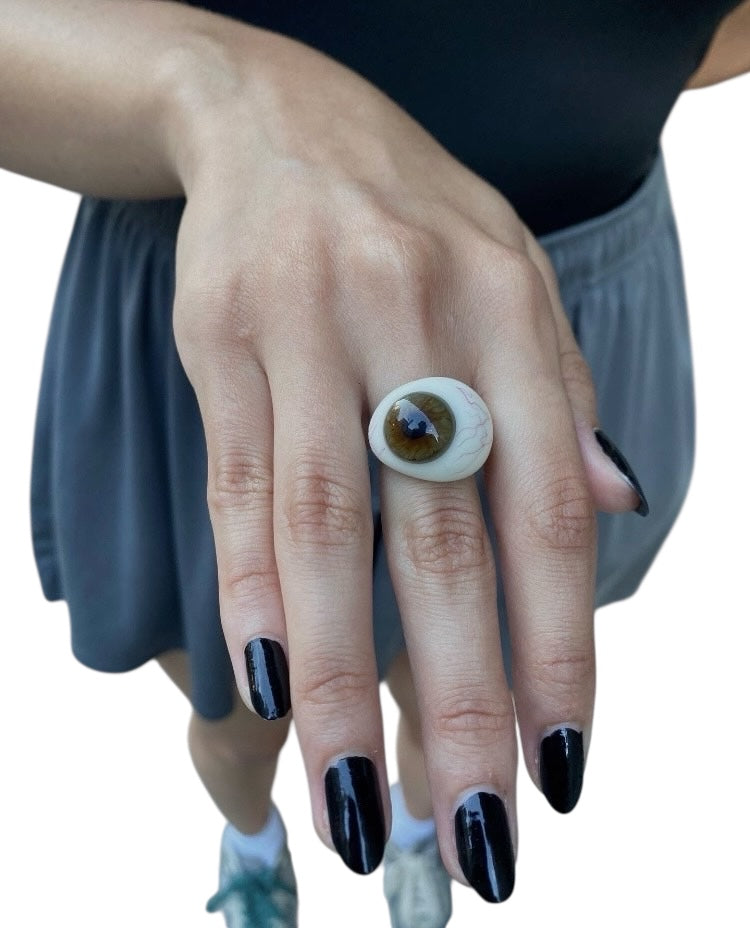 Victorian Era Prosthetic Eye Ring