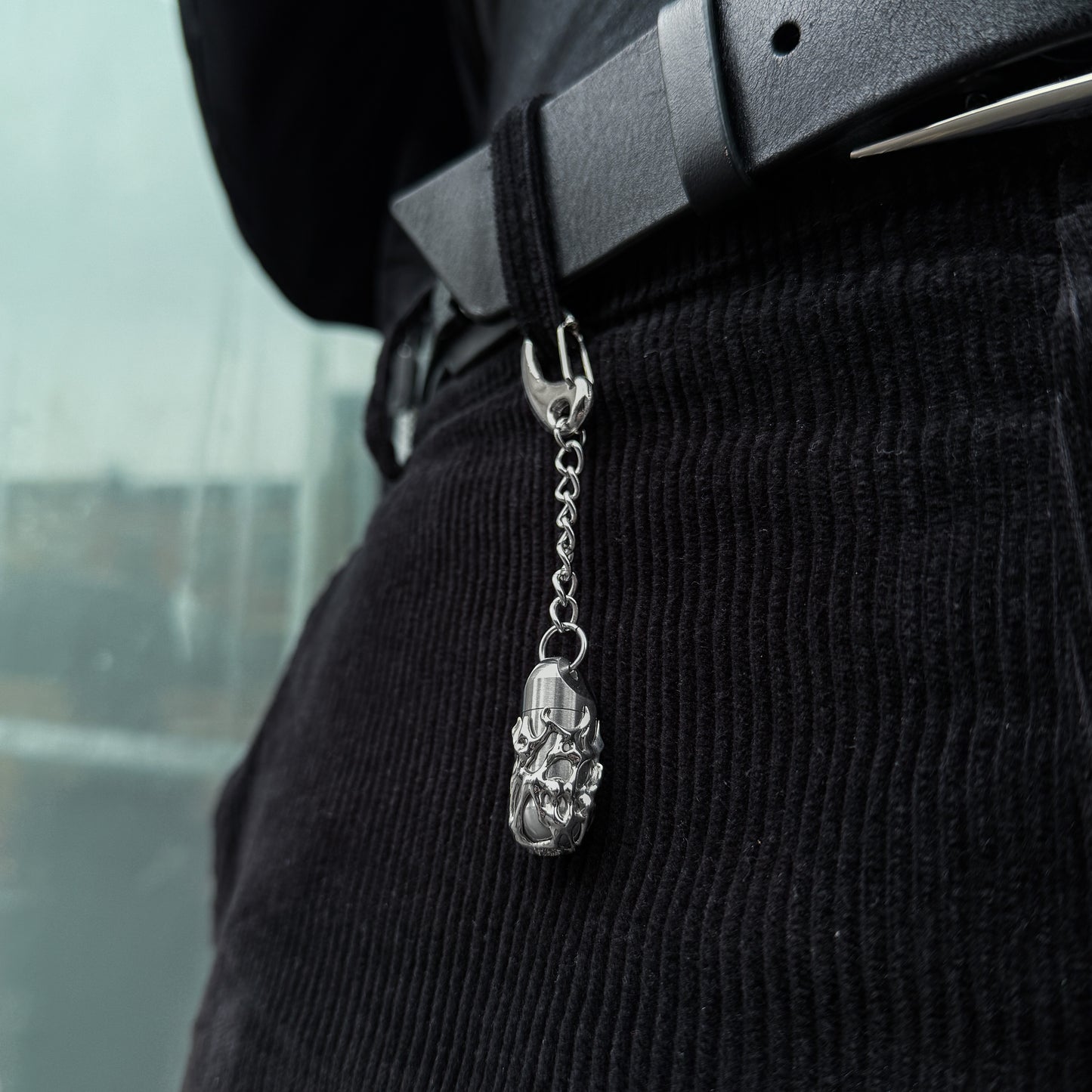 Titanium Pill Case Keychain